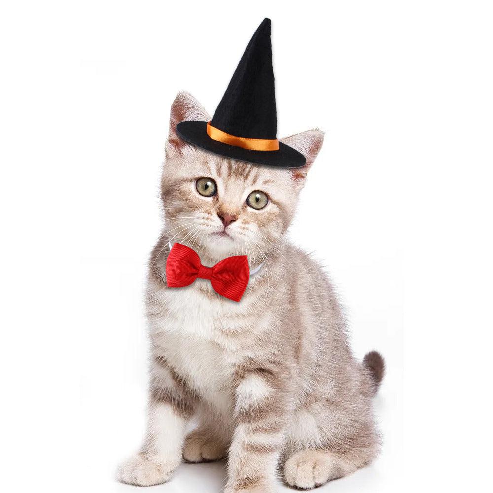 Halloween Pet Witch Hat + Bow Tie Set - Image 5