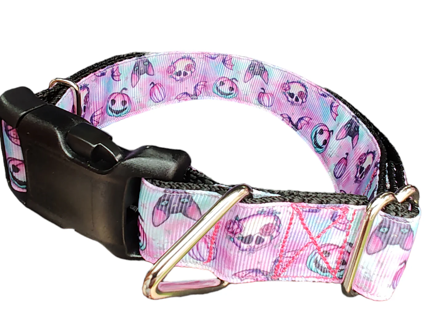 Halloween Purple Spooky Season Nylon Dog Collar - Image 2