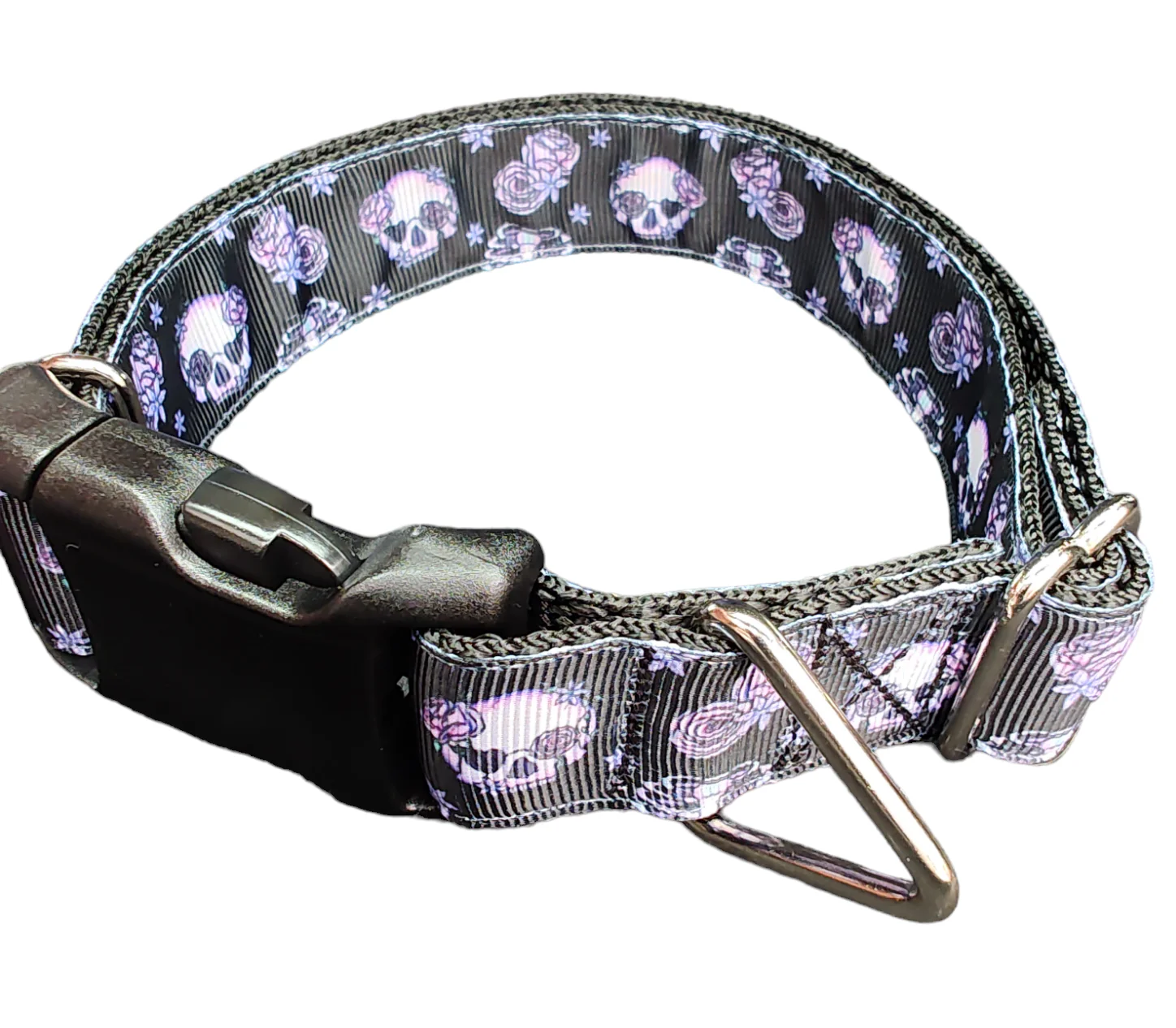 Halloween Skeleton Nylon Dog Collar - Image 2