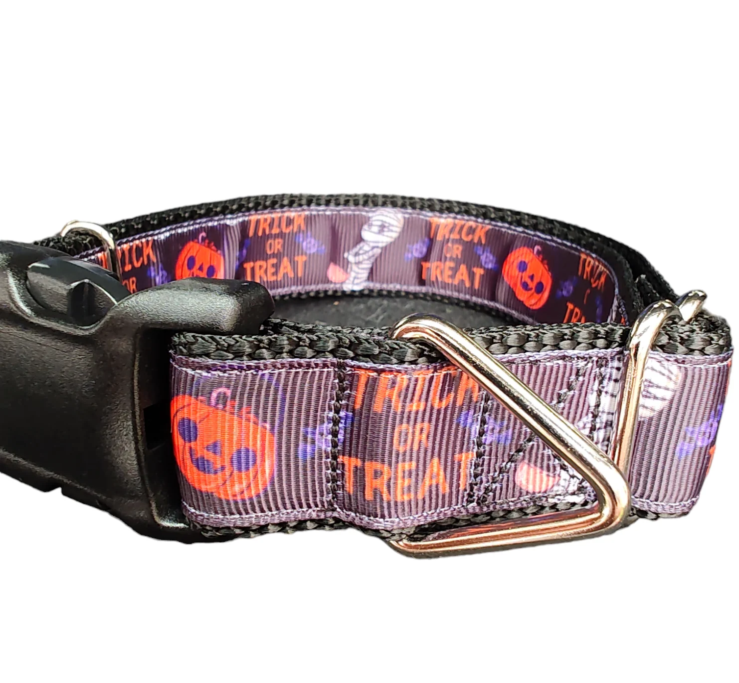 Halloween Trick Or Treat Nylon Dog Collar - Image 2
