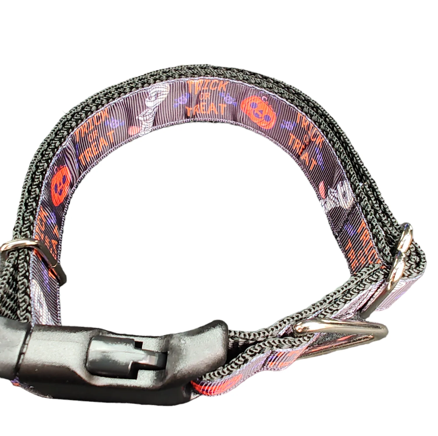 Halloween Trick Or Treat Nylon Dog Collar - Image 3