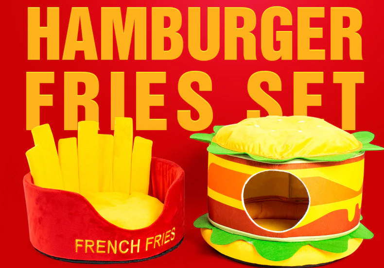 Hamburger French Fries Pet Bed - Image 18
