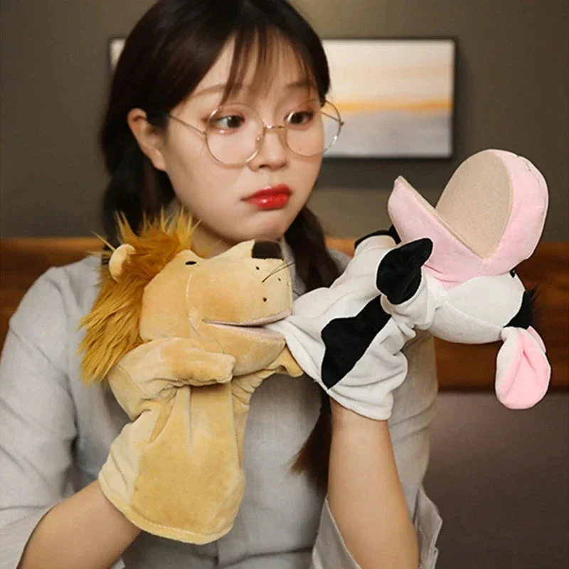 Hand Finger Puppets – Cartoon Plush Toy for Kids & Party Fun - Image 2