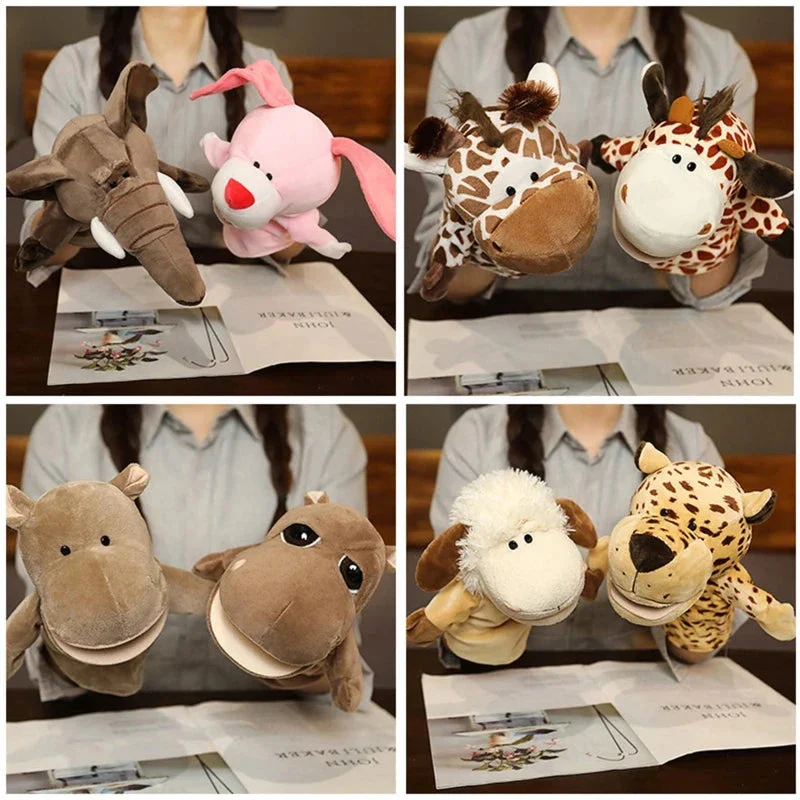 Hand Finger Puppets – Cartoon Plush Toy for Kids & Party Fun - Image 3
