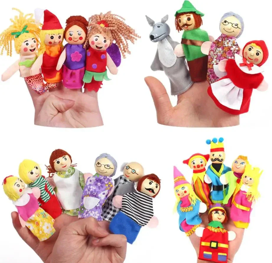 Hand Finger Puppets Plush Set – Animal Cartoon Toys for Kids - Image 3