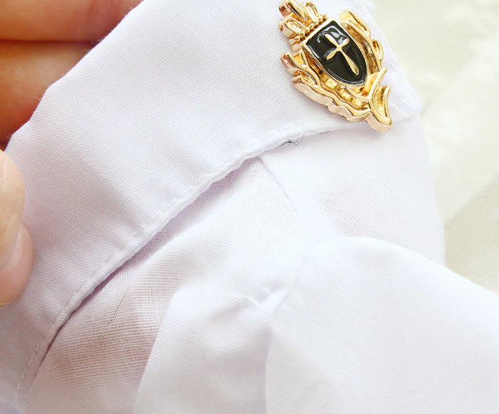 Handcrafted Royal Military Pet Suit Gold Trimmed Dog Outfit Jacket Suit Shirt Two-Piece Prince Uniform Badge - Image 11