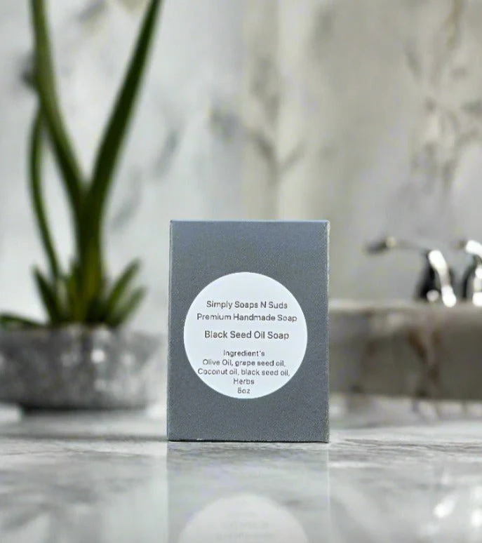 Handmade Black Seed Oil Exfoliating Soap - Image 3