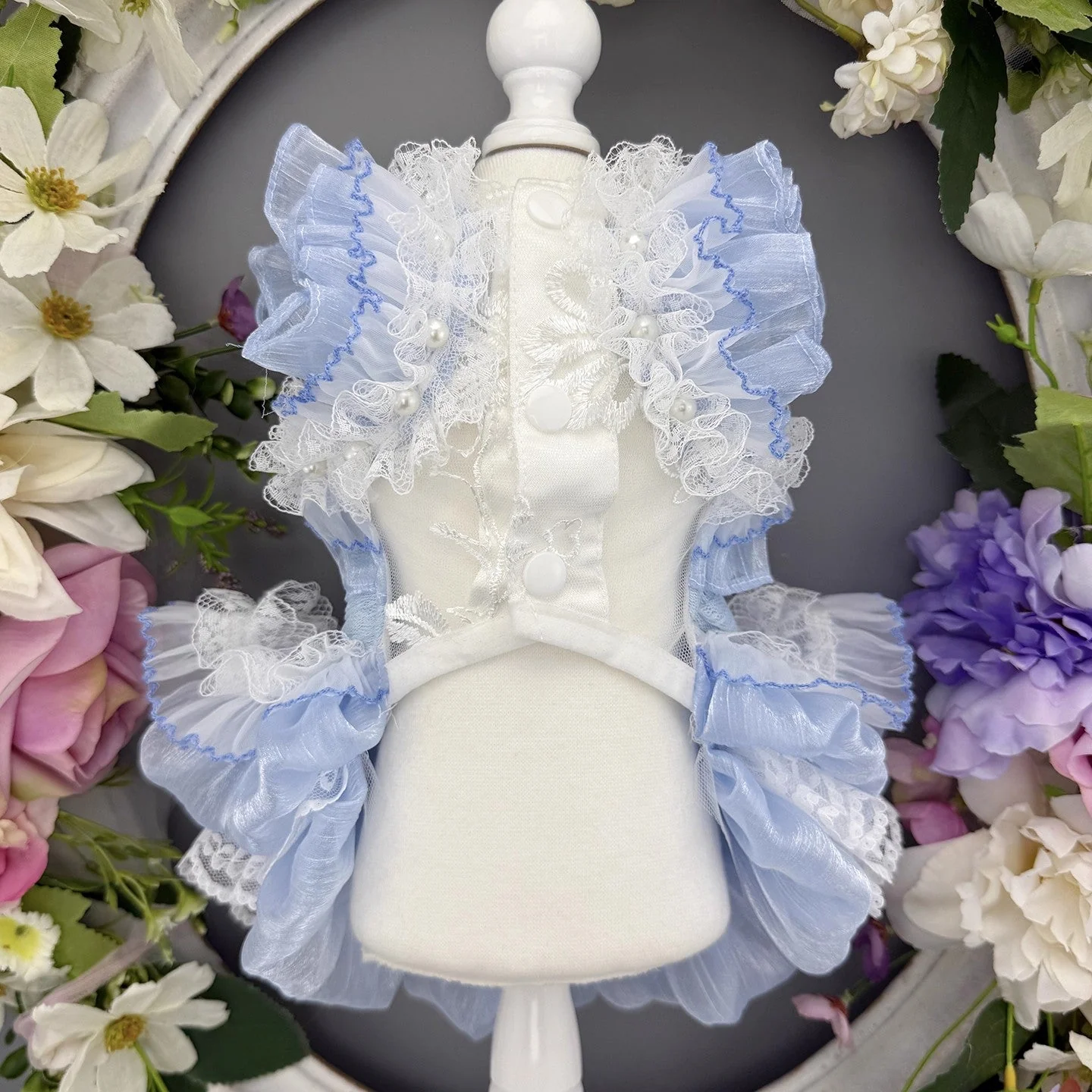 Handmade Cinderella Puppy Costume Dog Dress - Image 4