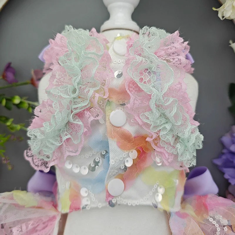 Handmade Luxury Dog Dress Princess Lace Tutu - Image 2