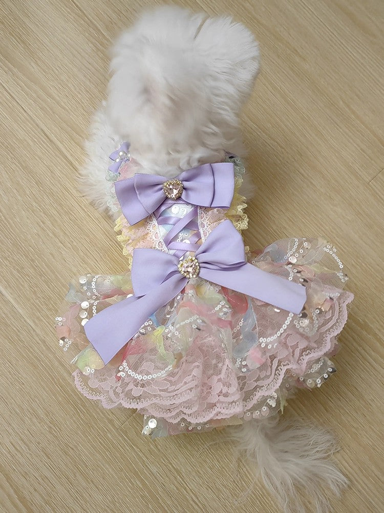 Handmade Luxury Dog Dress Princess Lace Tutu - Image 3