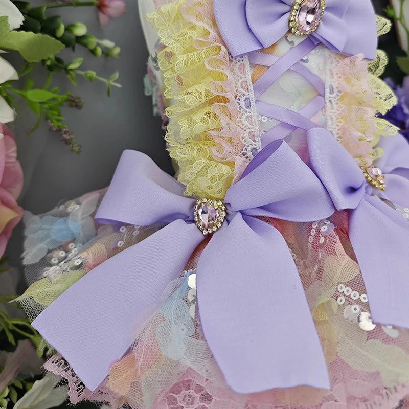 Handmade Luxury Dog Dress Princess Lace Tutu - Image 6