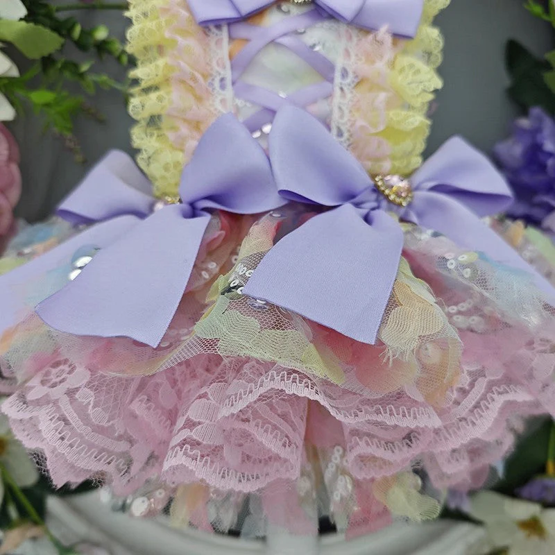 Handmade Luxury Dog Dress Princess Lace Tutu - Image 7