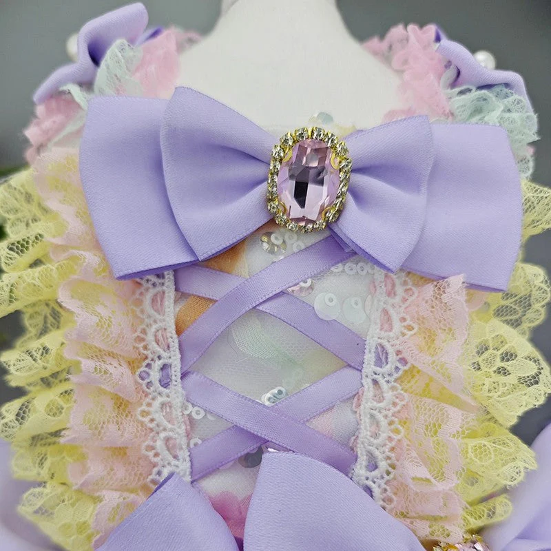 Handmade Luxury Dog Dress Princess Lace Tutu - Image 8