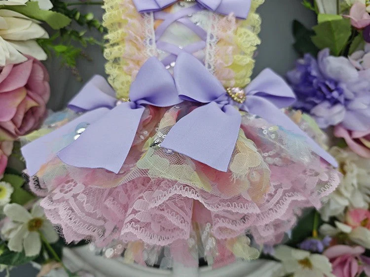 Handmade Luxury Dog Dress Princess Lace Tutu - Image 9