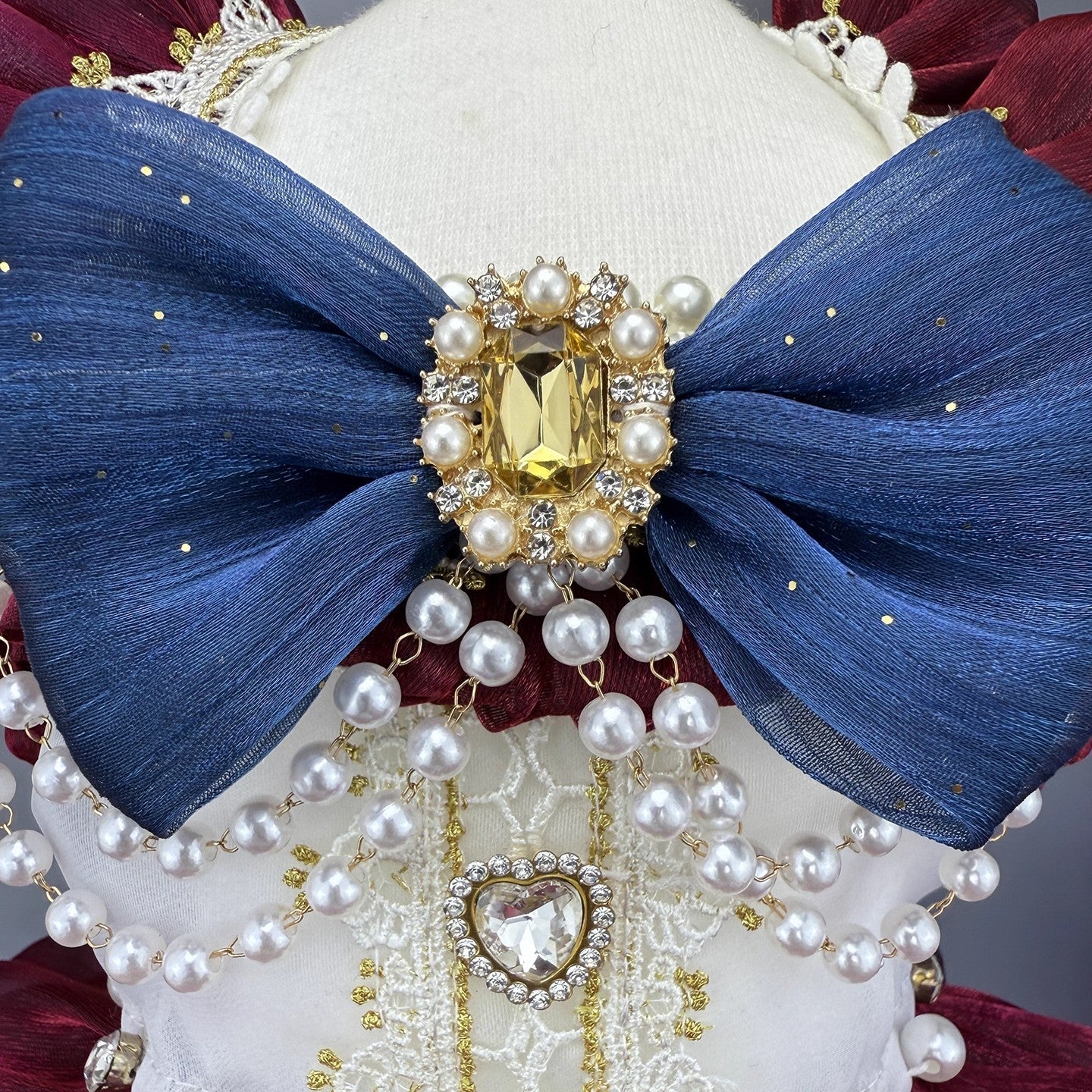 Handmade Luxury Dog Dress Royal Style Lace Tutu - Image 5