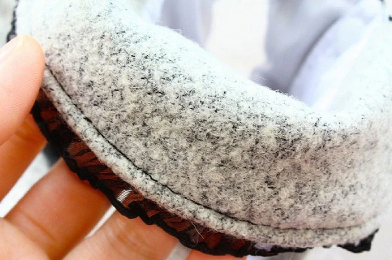 Handmade Pet Clothing Simple Design Chic Grey Wool Dog Coat Dress - Image 8