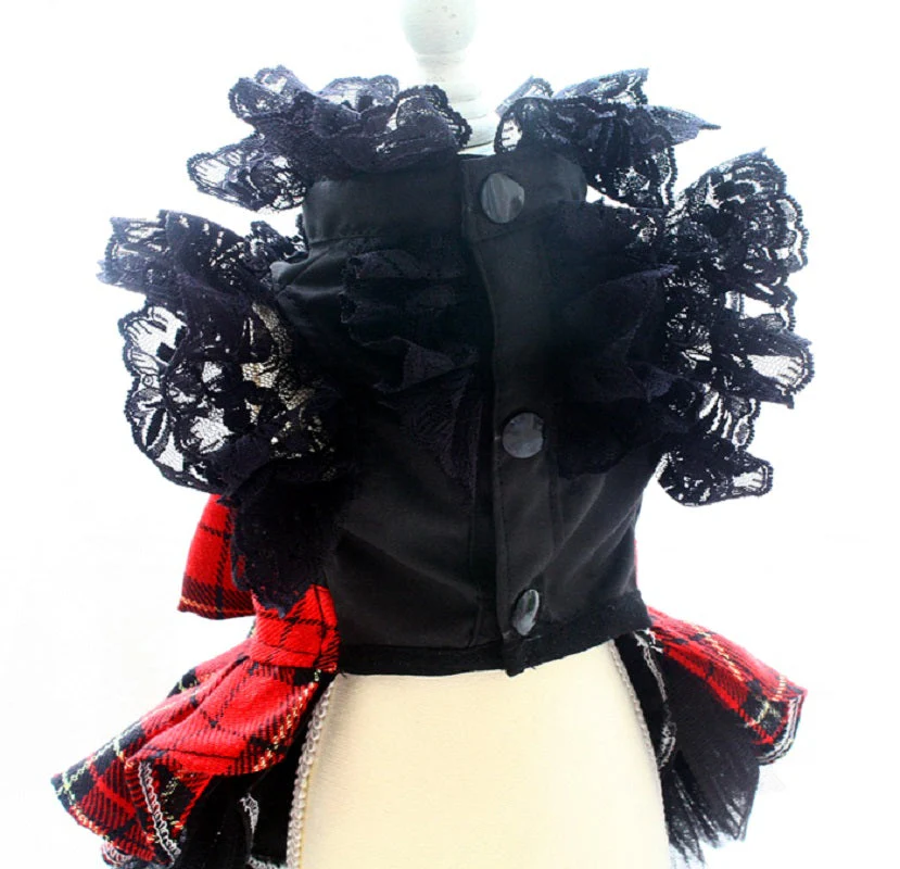 Handmade Pet Costume Dogs Uniform Royal Court Design - Image 2