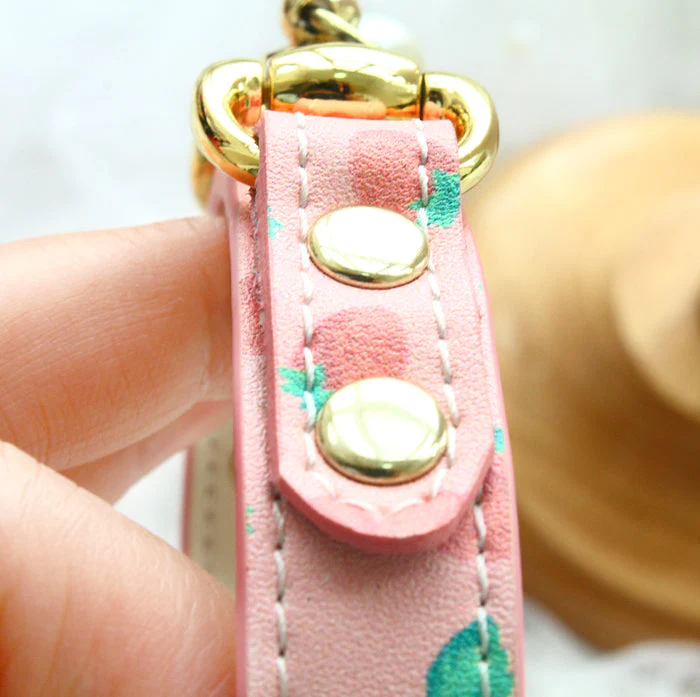Handmade Premium Cowhide Dog Collar Leash Set - Image 10