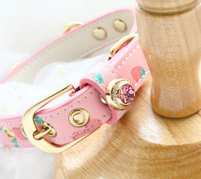 Handmade Premium Cowhide Dog Collar Leash Set - Image 11