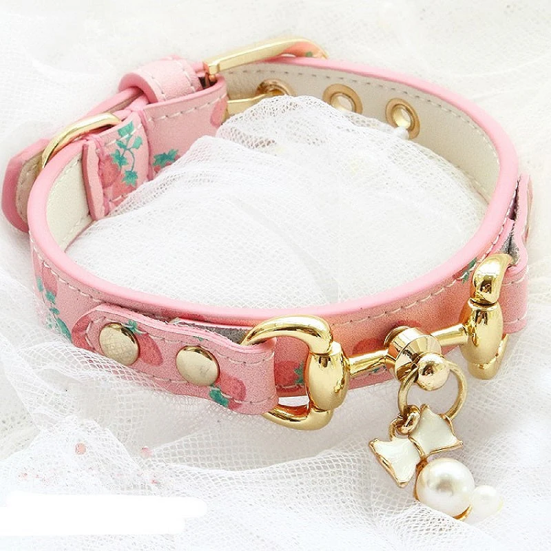 Handmade Premium Cowhide Dog Collar Leash Set - Image 2
