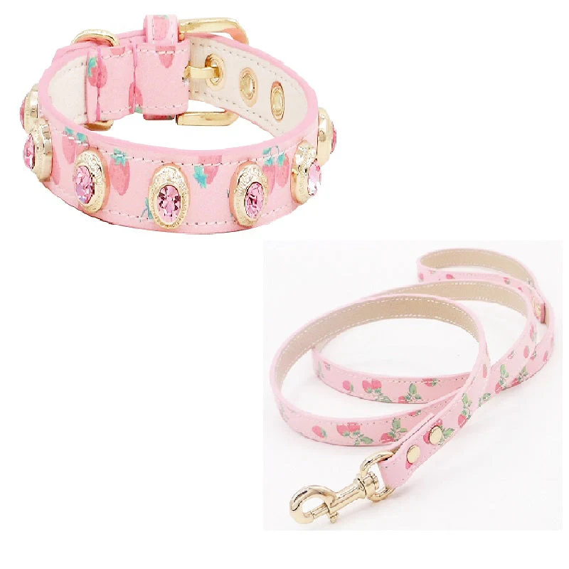 Handmade Premium Cowhide Dog Collar Leash Set - Image 6