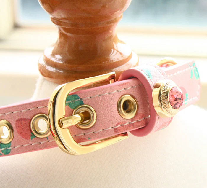 Handmade Premium Cowhide Dog Collar Leash Set - Image 9
