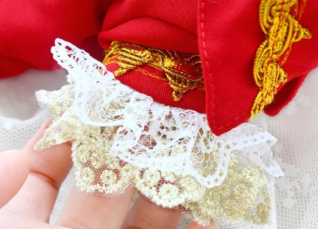 Handmade Regal French Court Dog Clothes Tailcoat Luxury Pet Suit With Shirt Lace and Gold Detailing - Image 10