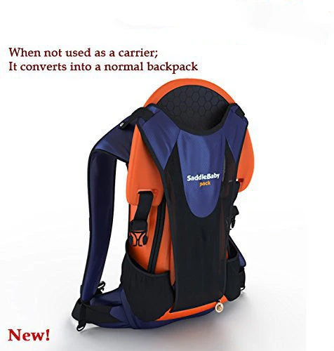 Hands-Free Shoulder Carrier with Ankle Straps and Cushioned Hip Seat Nylon Child Strap Rider travel back frame infant saddle - Image 10