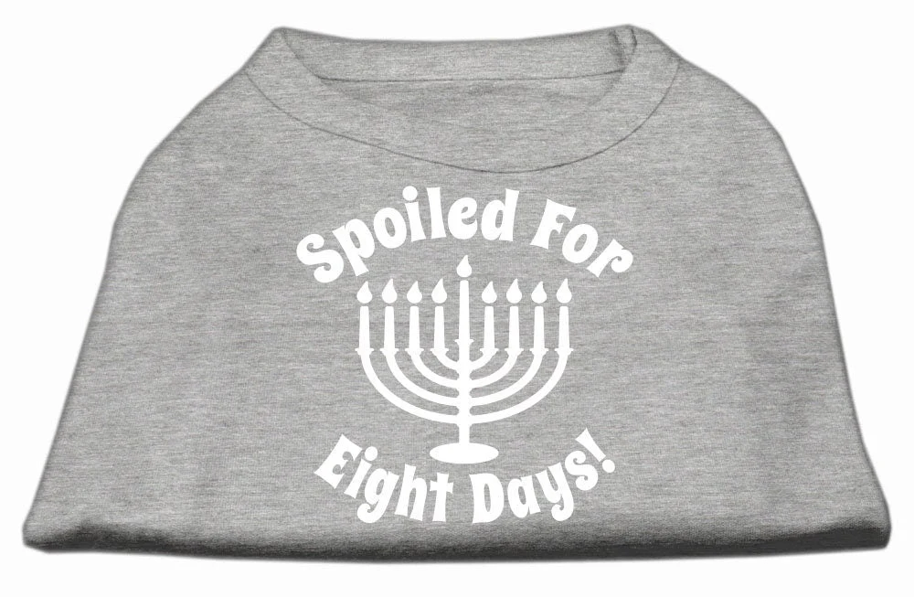 Hanukkah Pet Dog & Cat Shirt Screen Printed, "Spoiled for Eight Days" - Image 10