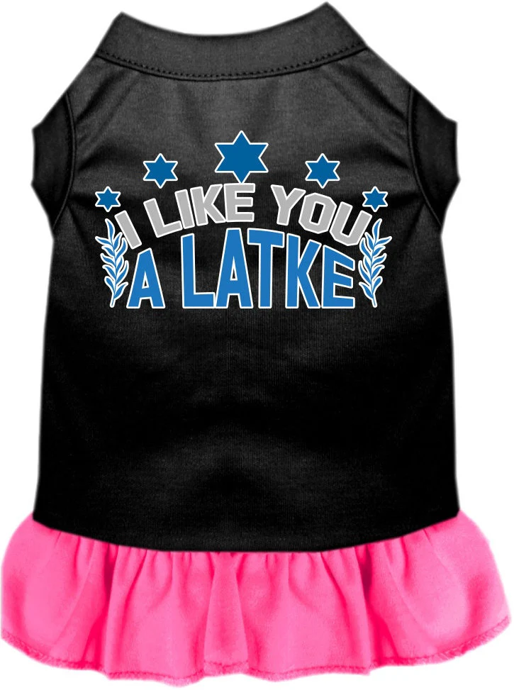 Hanukkah Pet Dress "I Like You A Latke" - Image 10