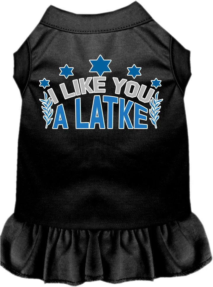 Hanukkah Pet Dress "I Like You A Latke" - Image 4