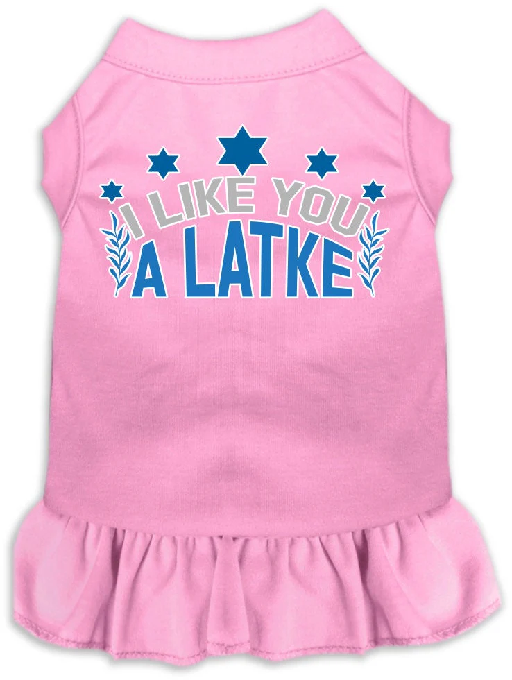 Hanukkah Pet Dress "I Like You A Latke" - Image 6