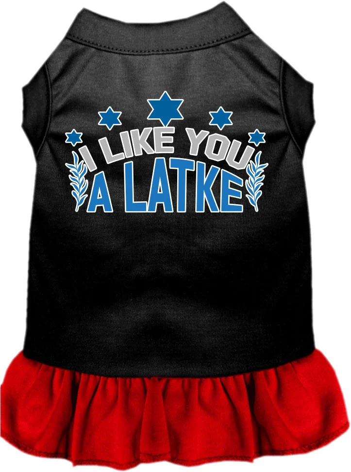 Hanukkah Pet Dress "I Like You A Latke" - Image 9