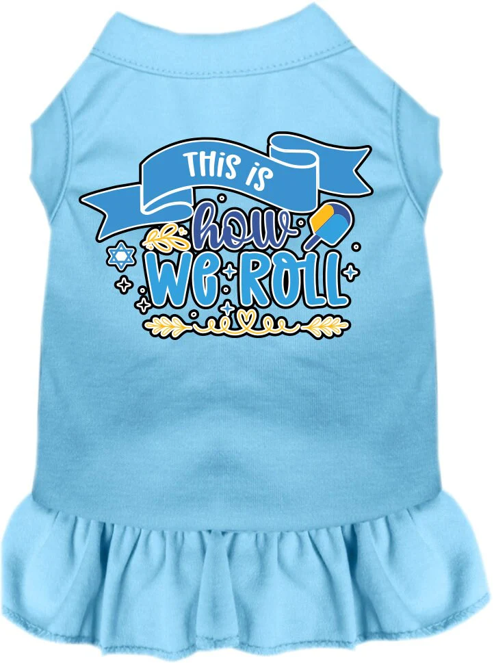 Hanukkah Pet Dress "This Is How We Roll" - Image 3