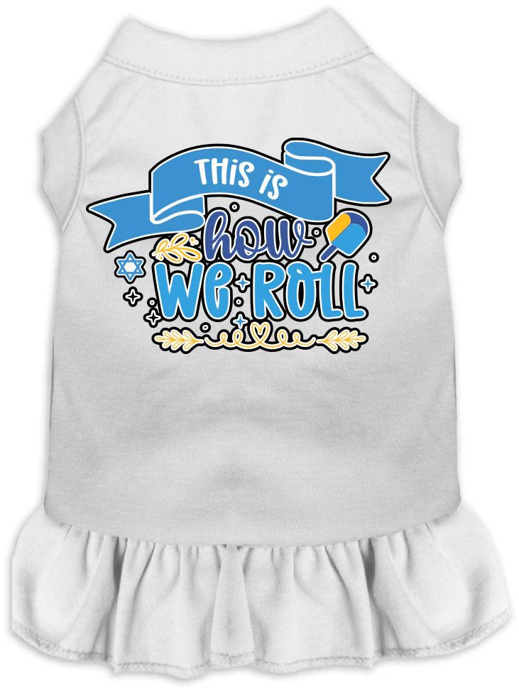 Hanukkah Pet Dress "This Is How We Roll" - Image 9