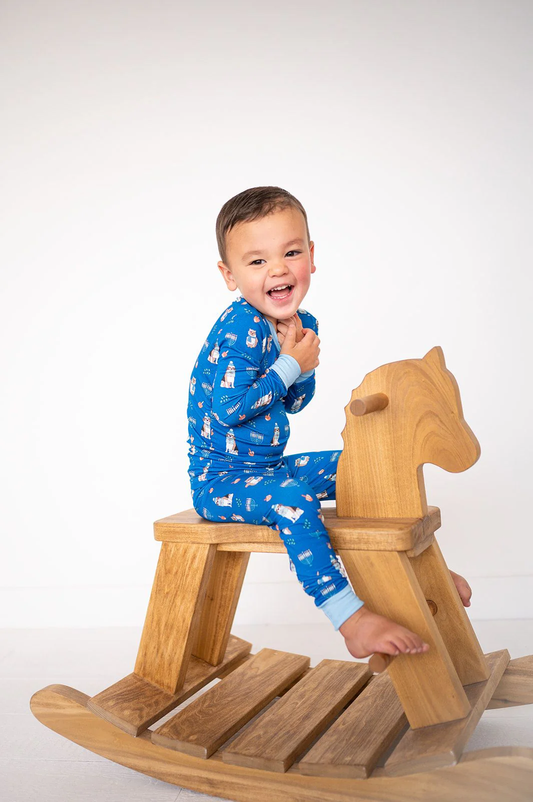 Hanukkah Pets (Long Sleeve PJ) - Blue - Image 2