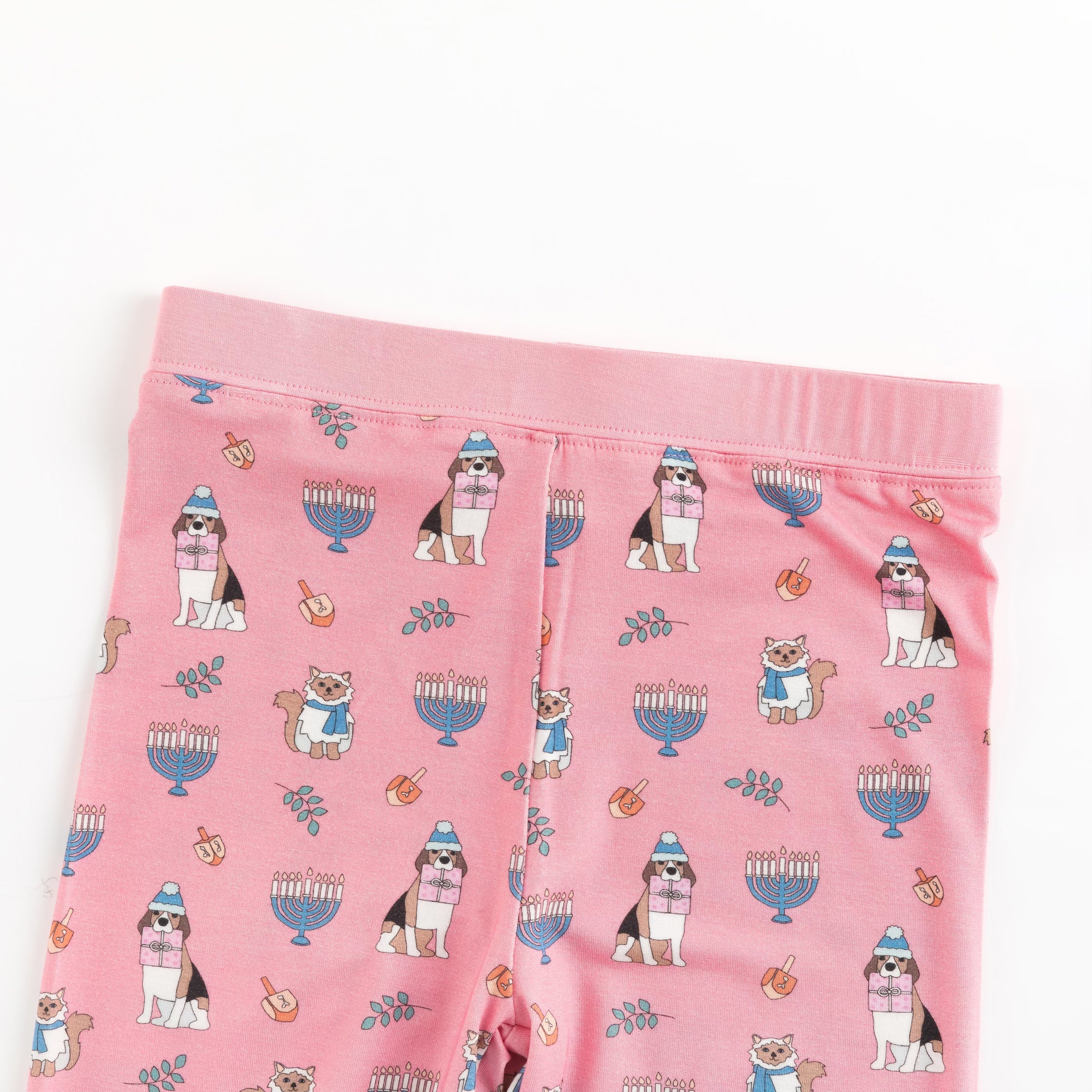 Hanukkah Pets (Long Sleeve PJ) - Pink - Image 4