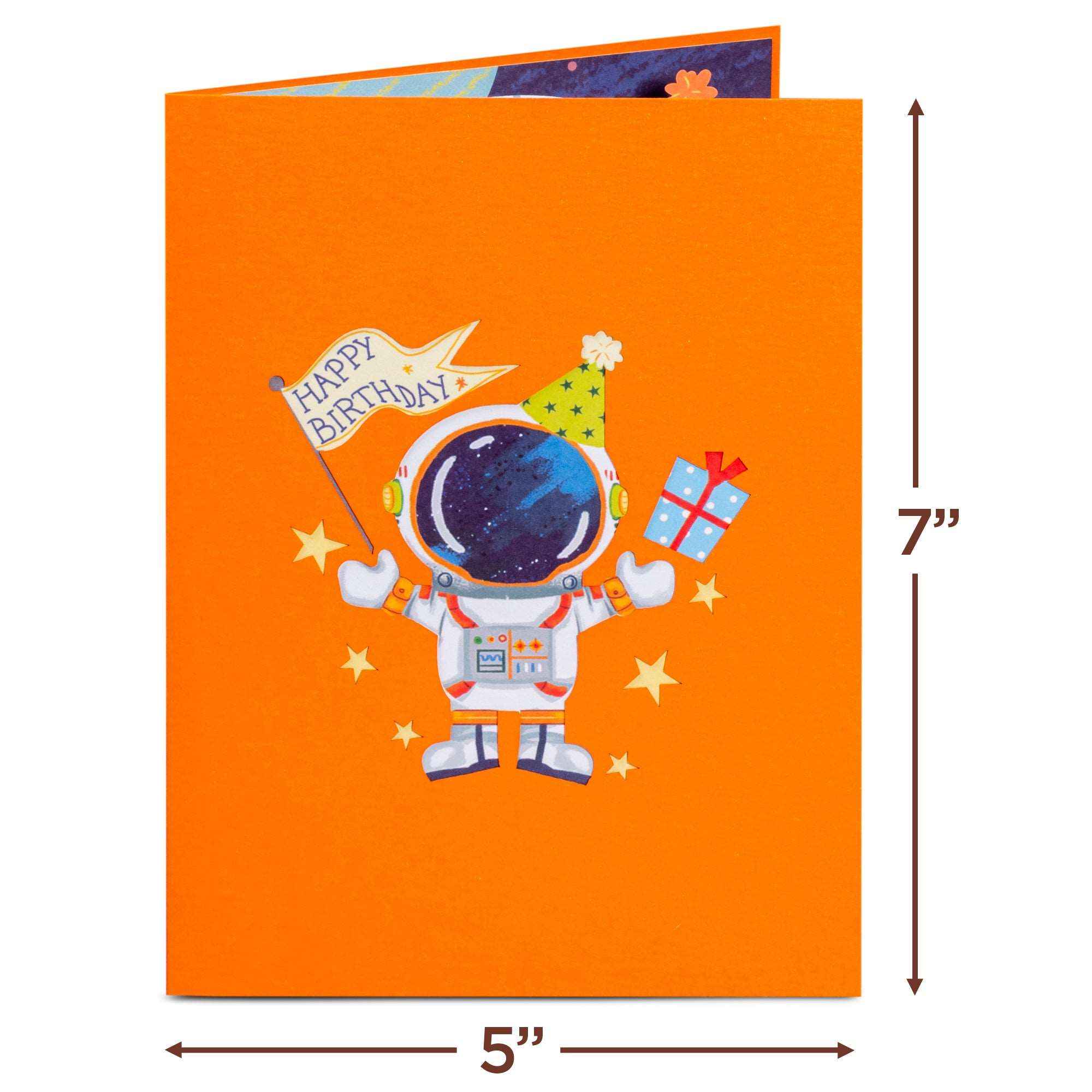 Happy Birthday Astronaut Pop Up Card - Image 2