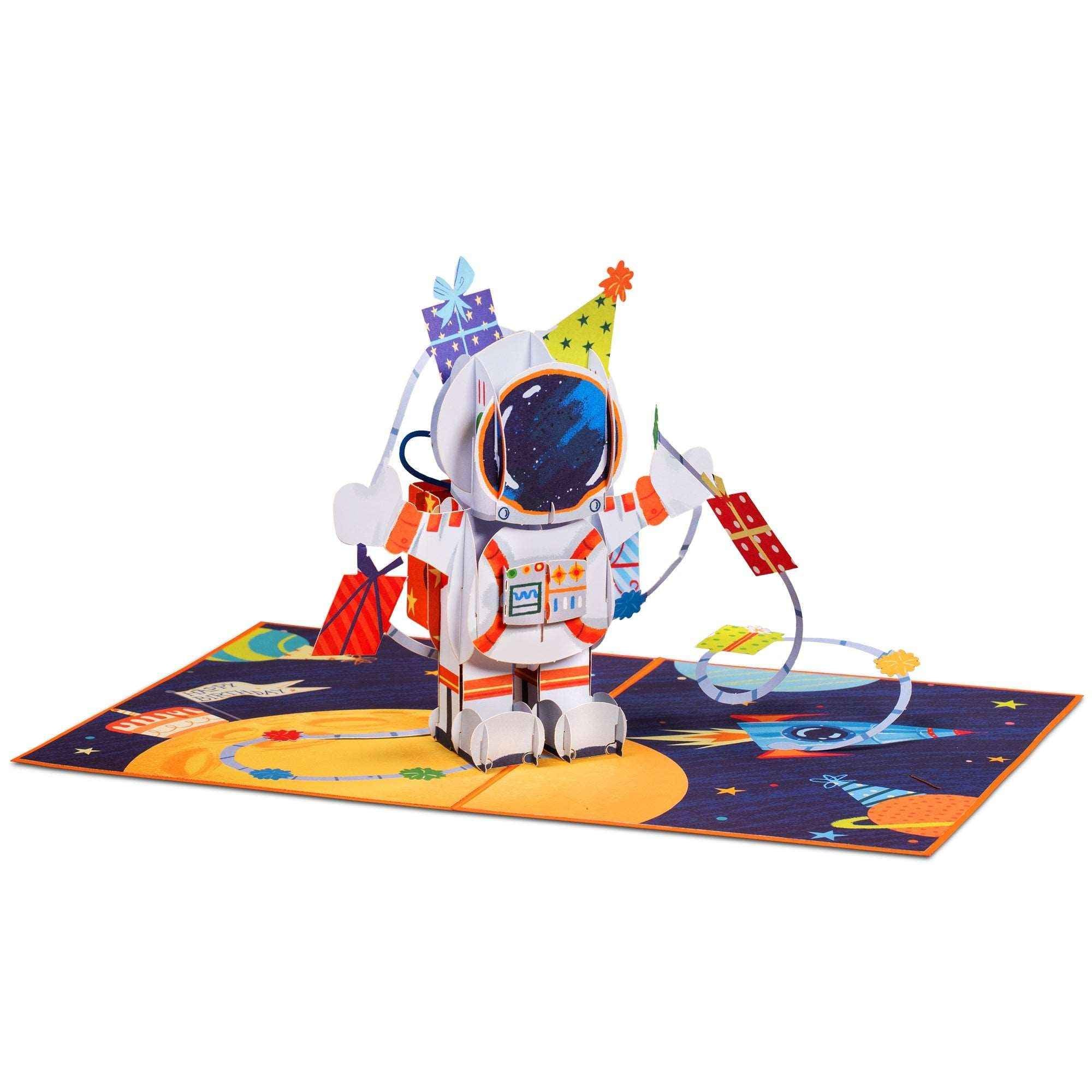 Happy Birthday Astronaut Pop Up Card - Image 3