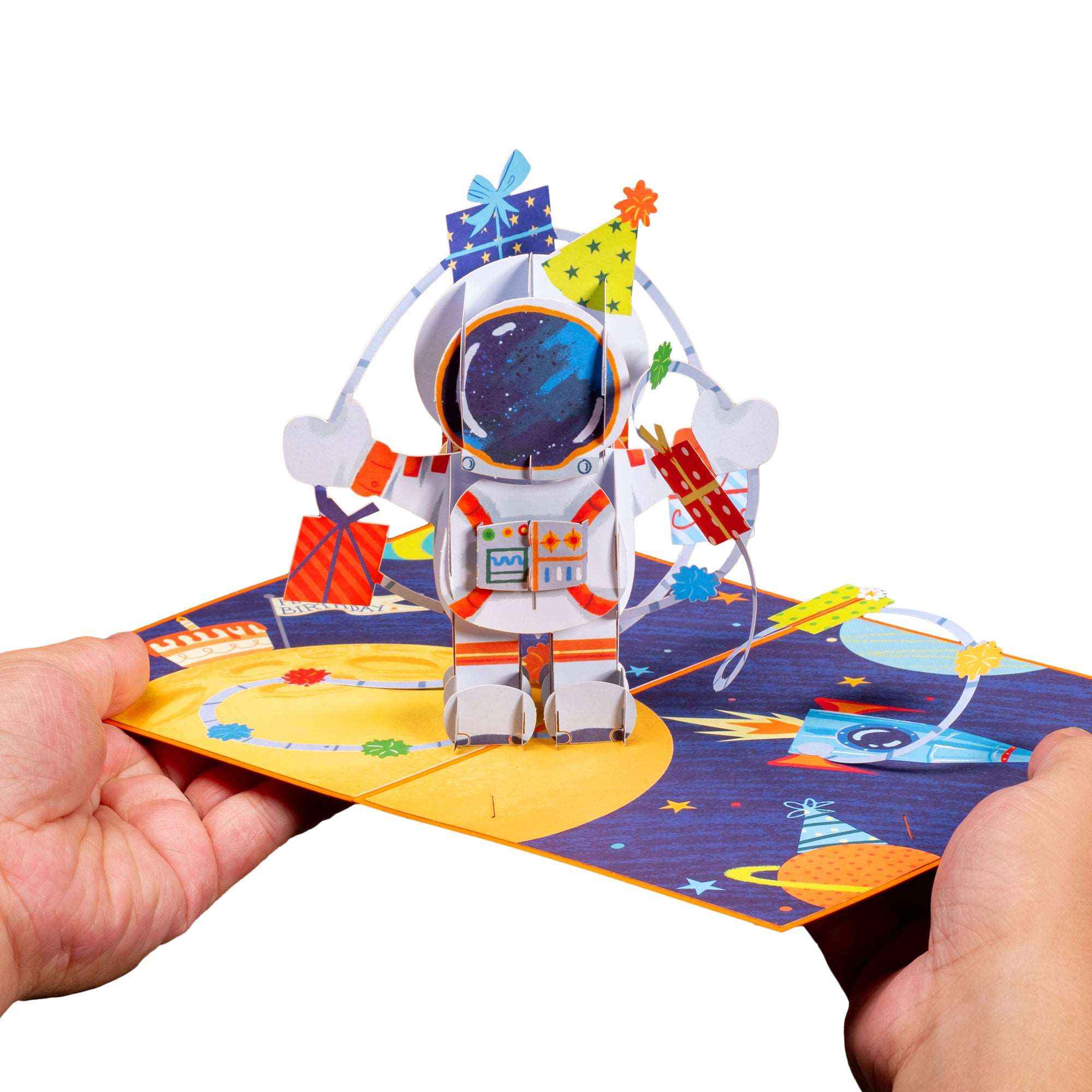 Happy Birthday Astronaut Pop Up Card - Image 4