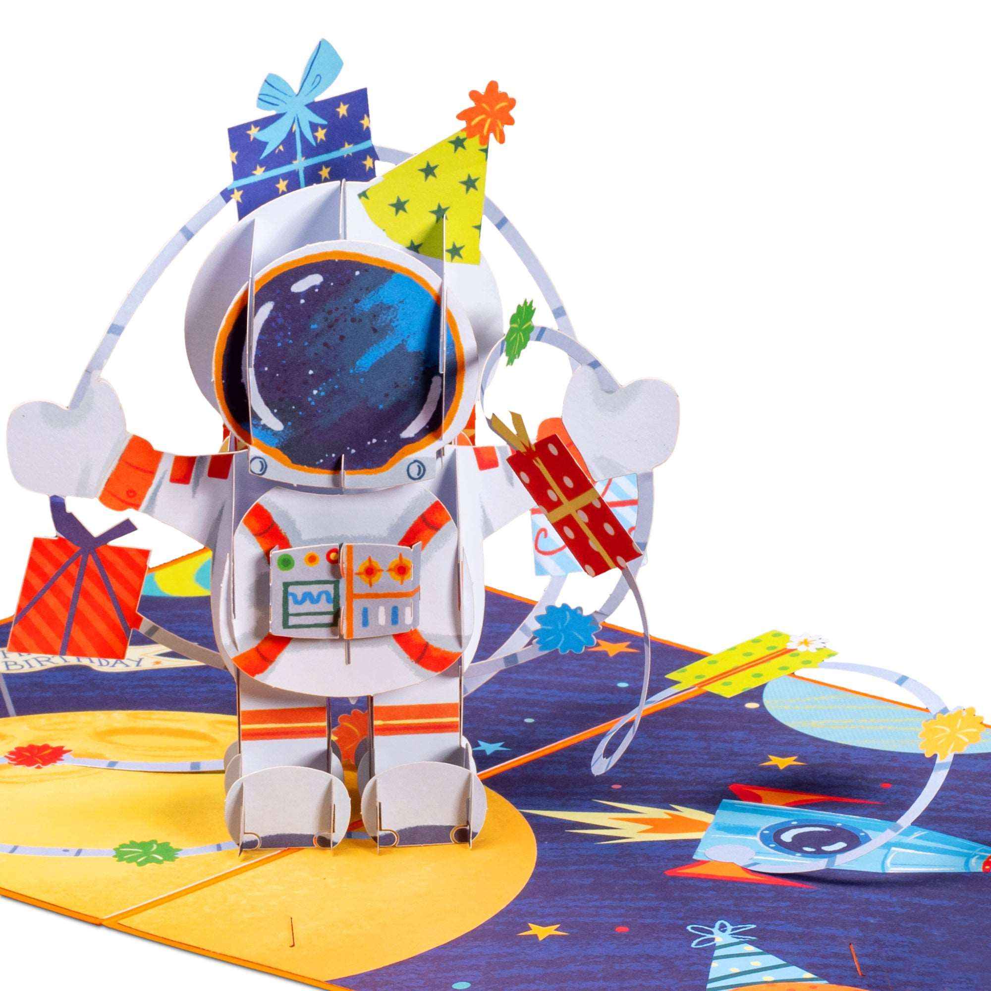 Happy Birthday Astronaut Pop Up Card - Image 5
