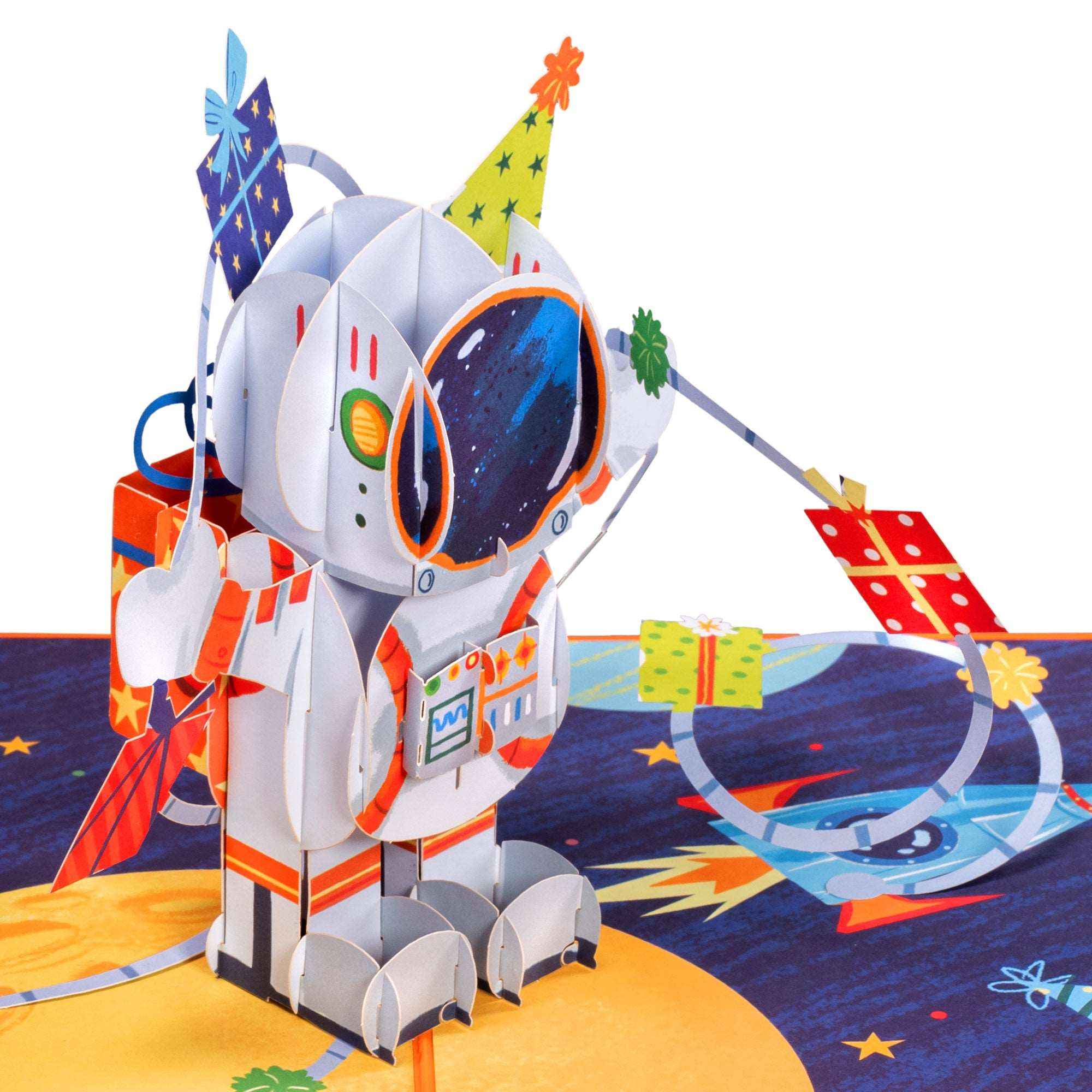 Happy Birthday Astronaut Pop Up Card - Image 6