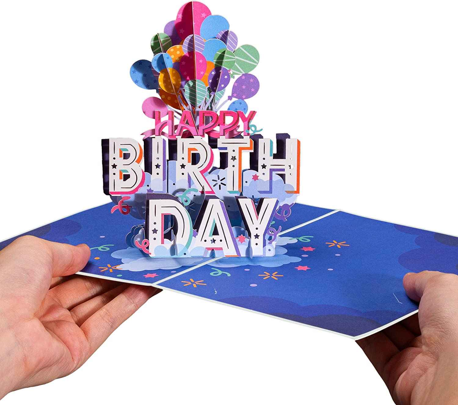 Happy Birthday Balloons Pop Up Card - Image 3