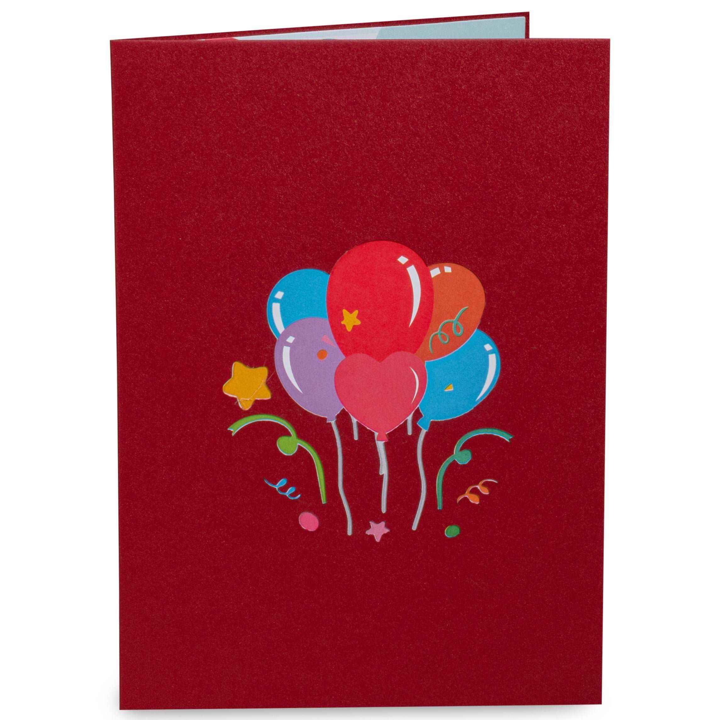 Happy Birthday Balloons Pop Up Card - Image 2