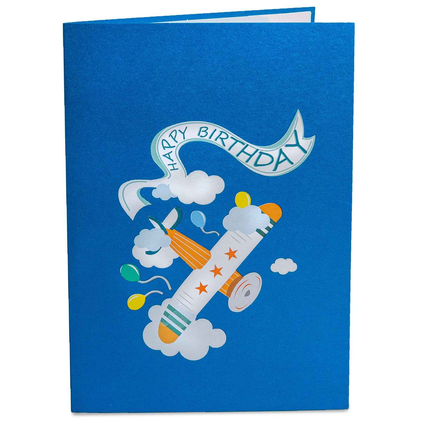 Happy Birthday Biplane Pop Up Card - Image 2