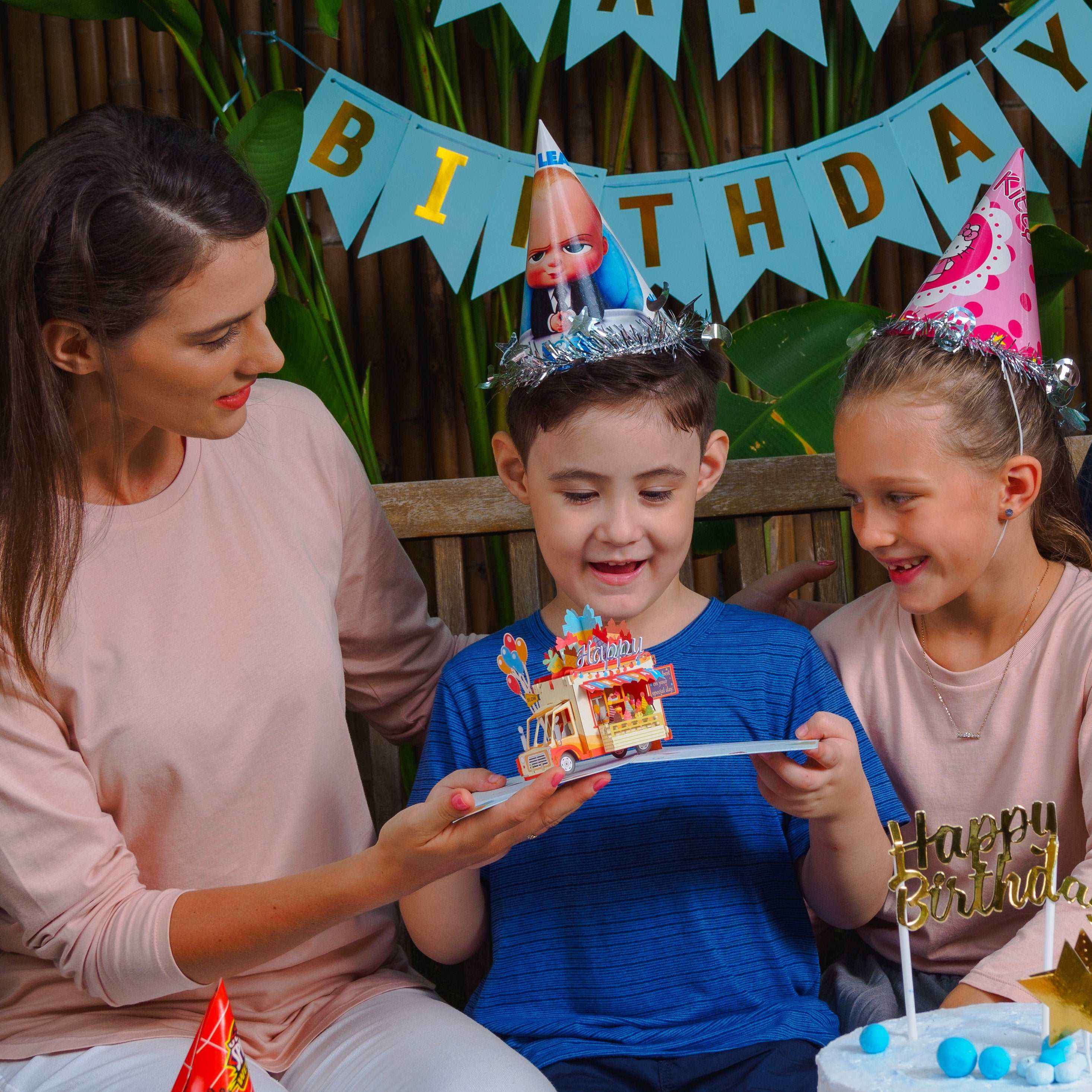 Happy Birthday Ice Cream Truck Pop Up Card - Image 4