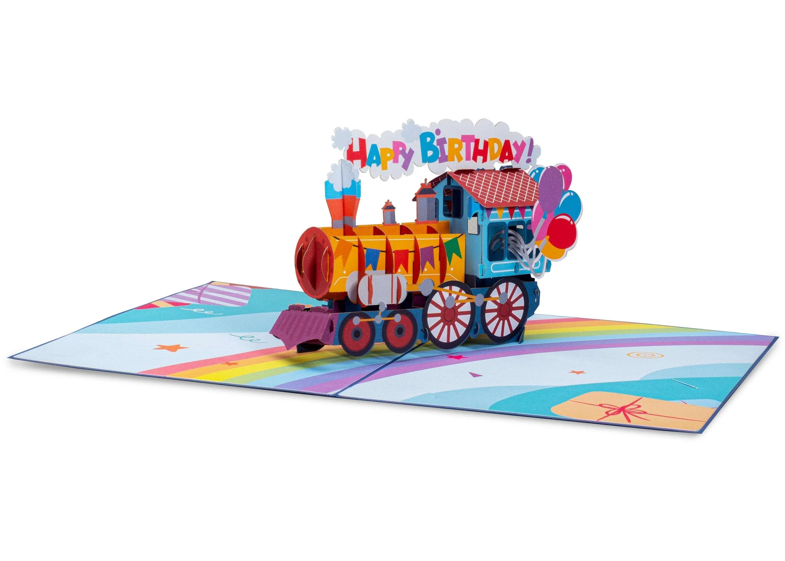 Happy Birthday Train Pop Up Card - Image 3