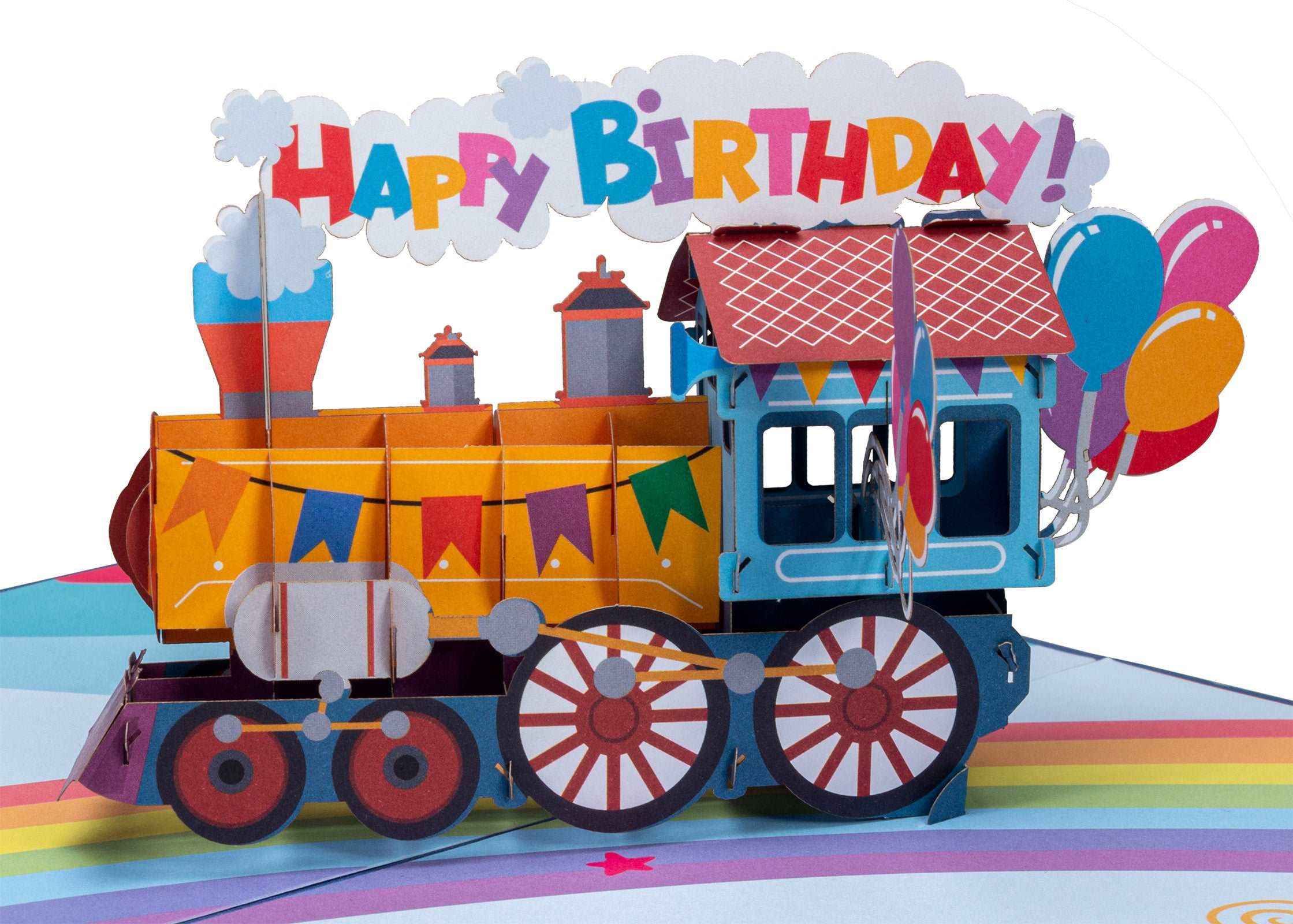 Happy Birthday Train Pop Up Card - Image 4