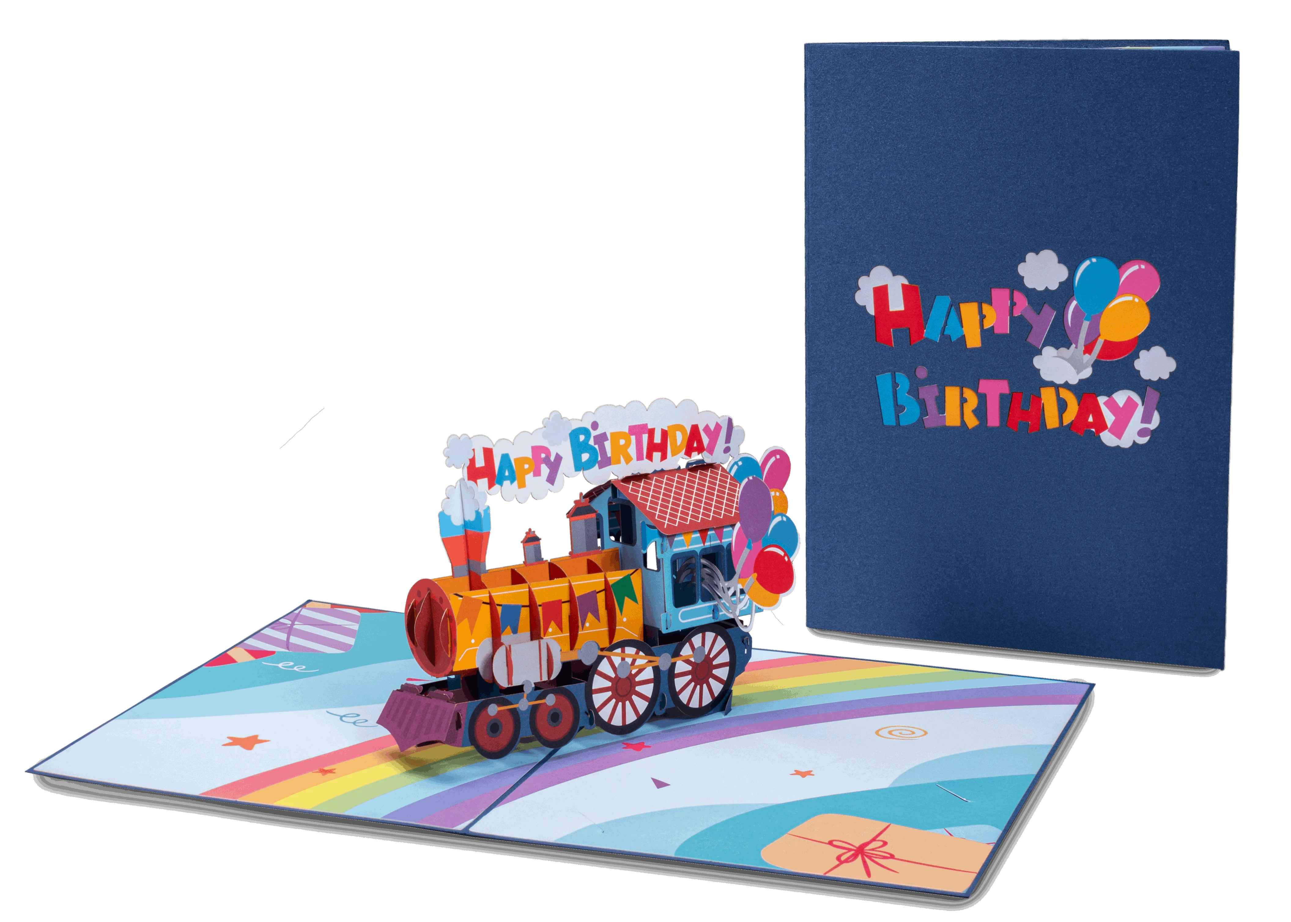 Happy Birthday Train Pop Up Card - Image 5