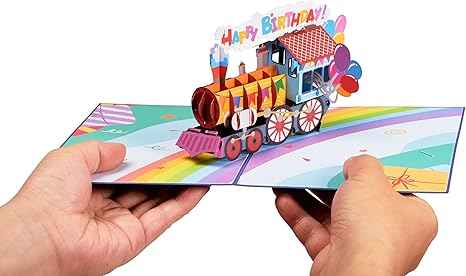 Happy Birthday Train Pop Up Card - Image 7